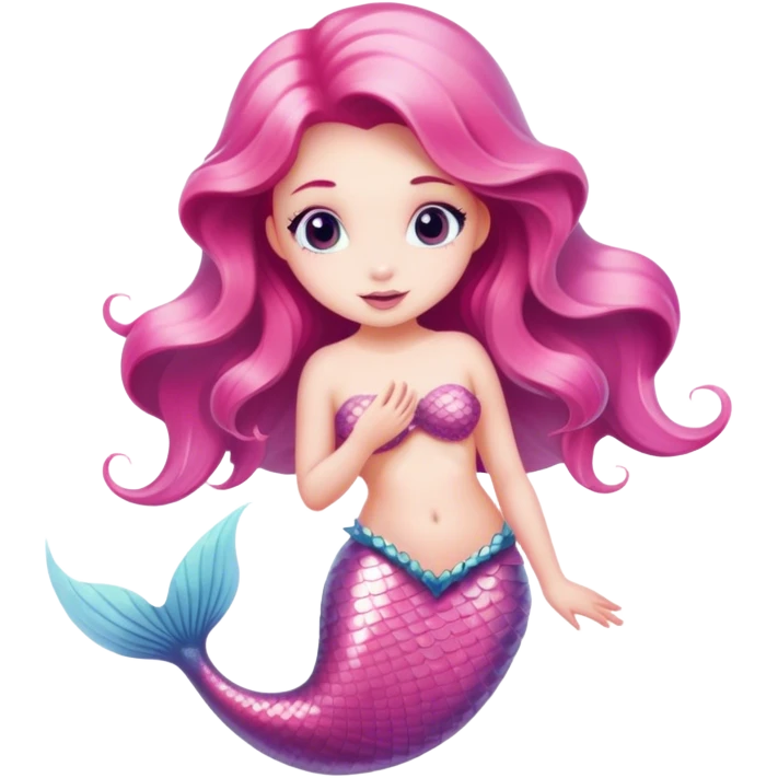 pink mermaid emoji