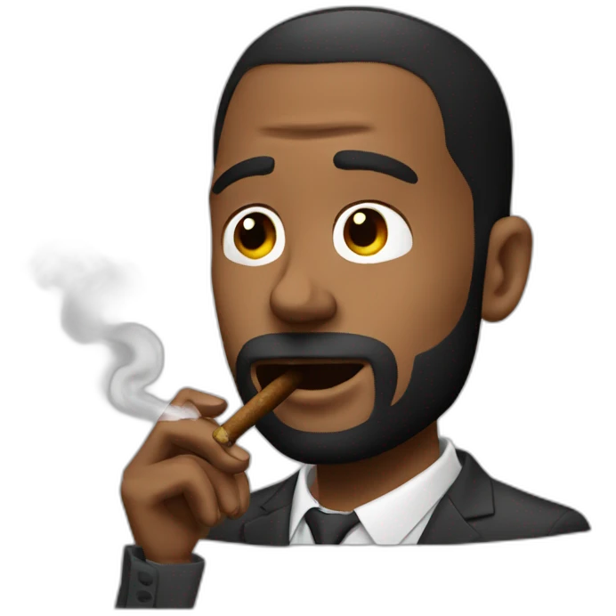 Andrew Tate smoking a cigar emoji