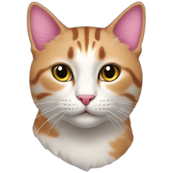 Cat pink emoji
