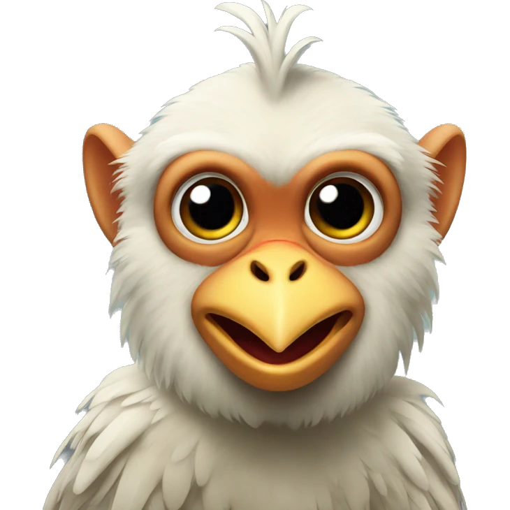 chicken monkey  emoji