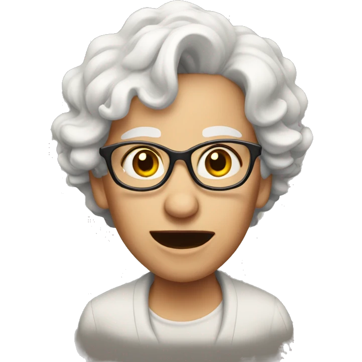 Crazy lady emoji