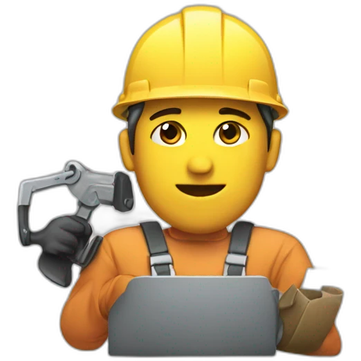 Working hard emoji