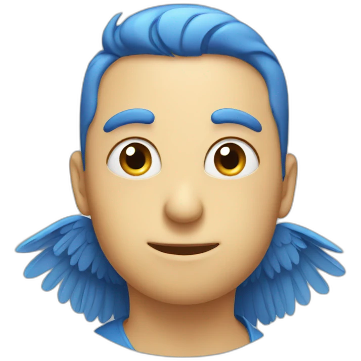 blue bird emoji