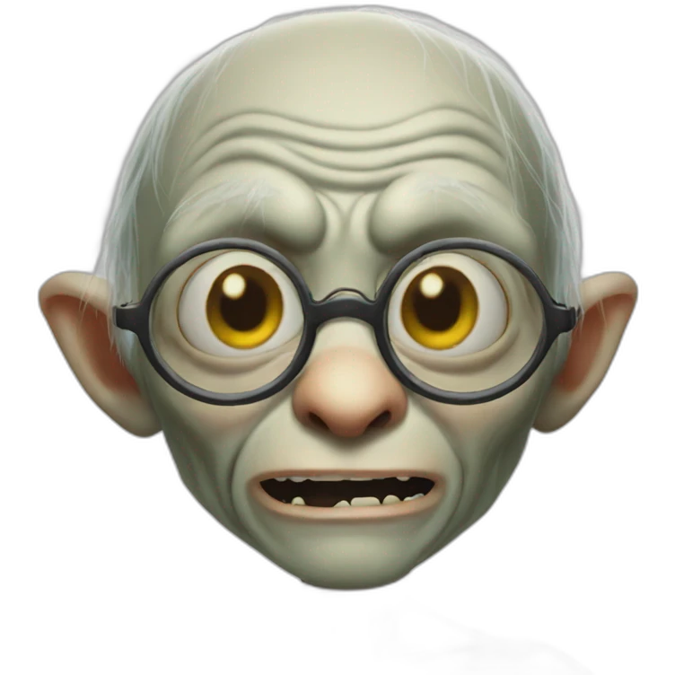 Gollum-wearing-glasses emoji