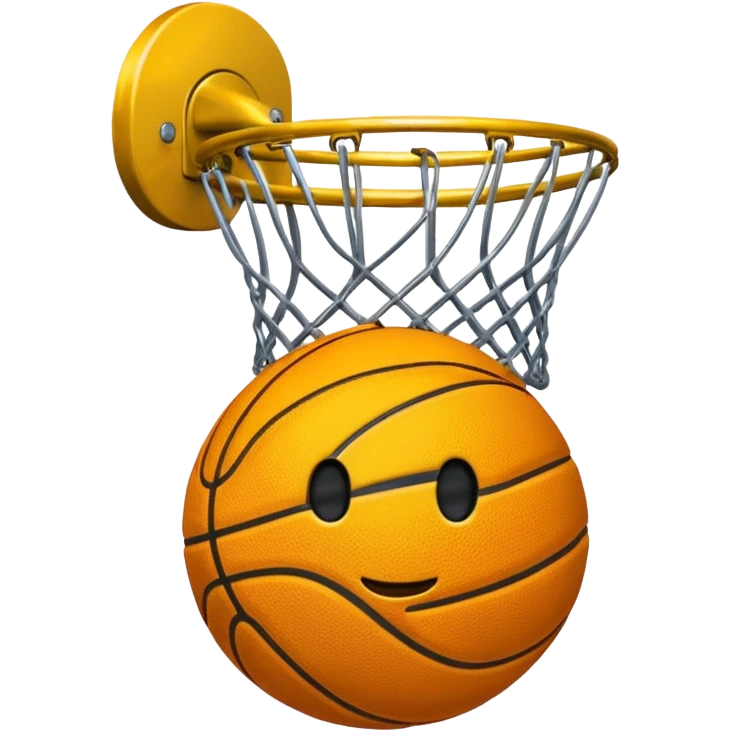 Crea un emoji de un autobús de una escuela con un aro de básquet en la parte de enfrente emoji