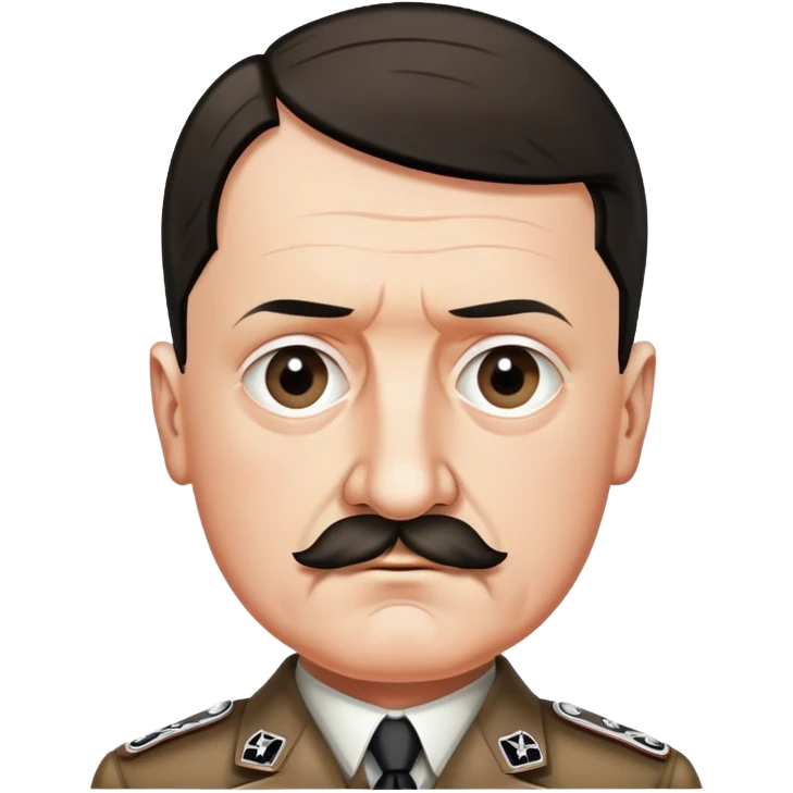 adolf hitler small moustache emoji