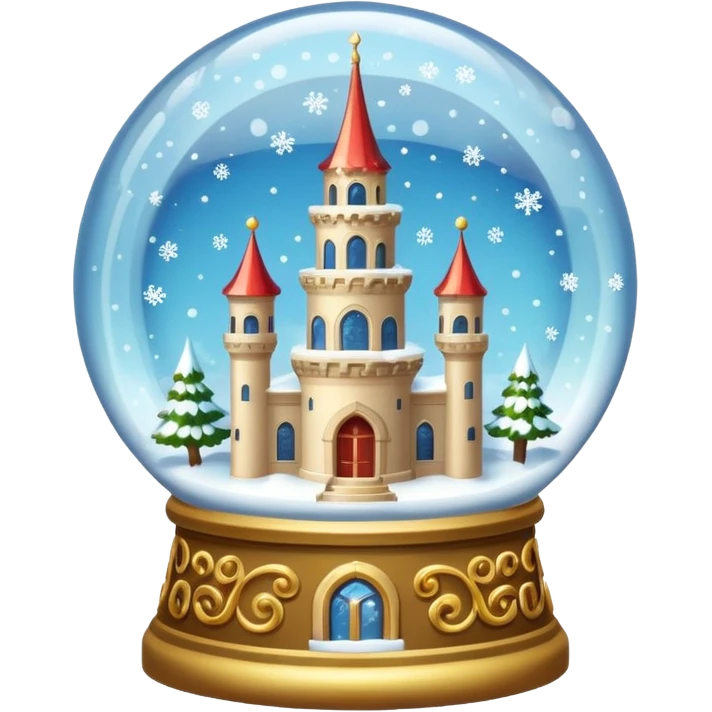 snow-globe, tower inside emoji