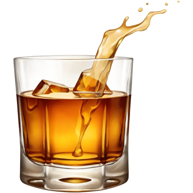 glass of whiskey emoji