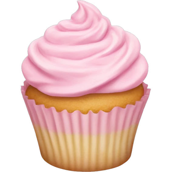 pastel pink cupcake emoji