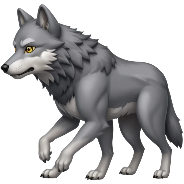 wolf walking emoji