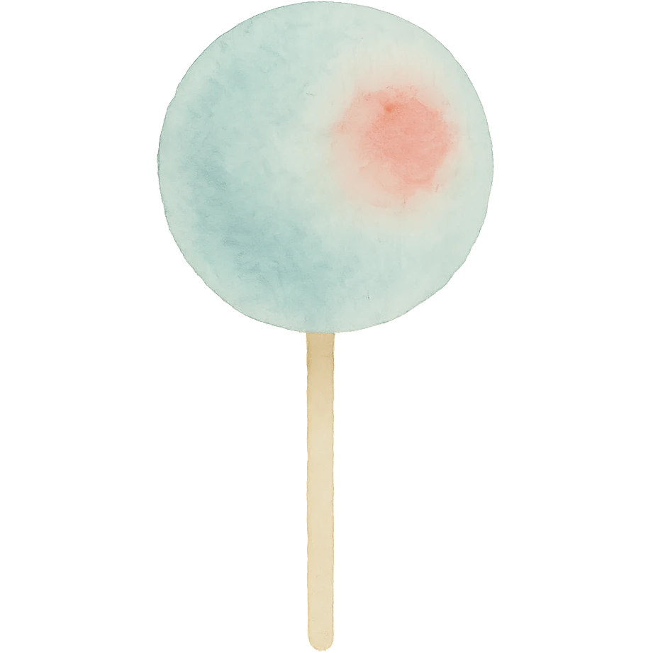 lollipop, watercolor art style, soft brush strokes, delicate colors emoji