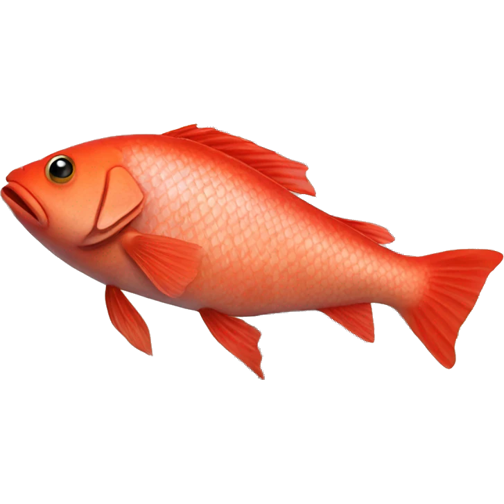Red Fish in the house emoji