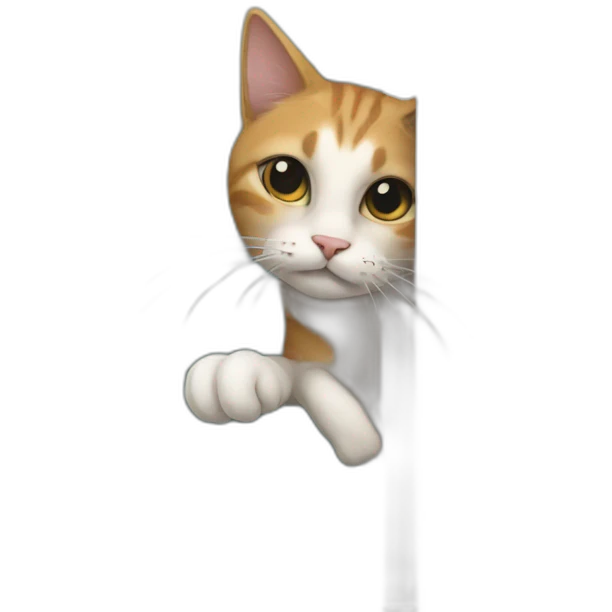 cat on the door emoji