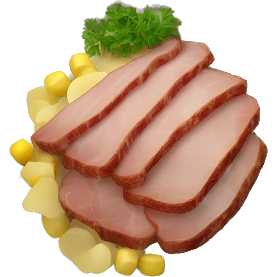 Create an emoji representation of the traditional Ukrainian food "Сало" (salo). This dish typically consists of cured pork fatback, often served sliced and sometimes accompanied by bread, garlic, or pickles. emoji