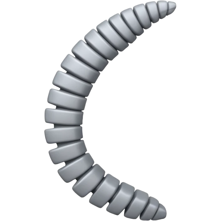 human spine emoji showing slight scoliosis emoji