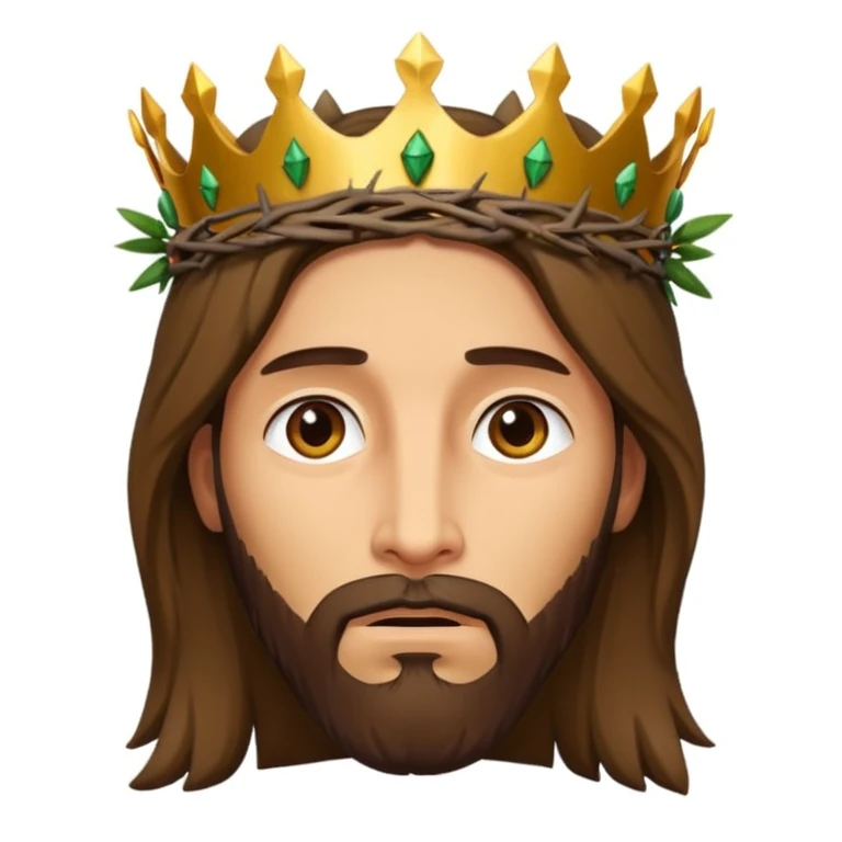 Jesus Cristo coroa de espinhos emoji