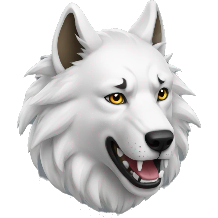 Lobo blanco emoji