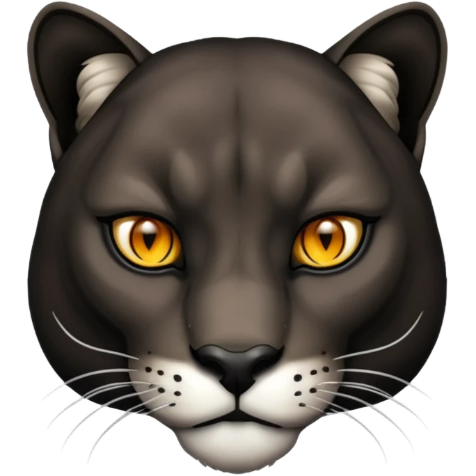 Black puma emoji