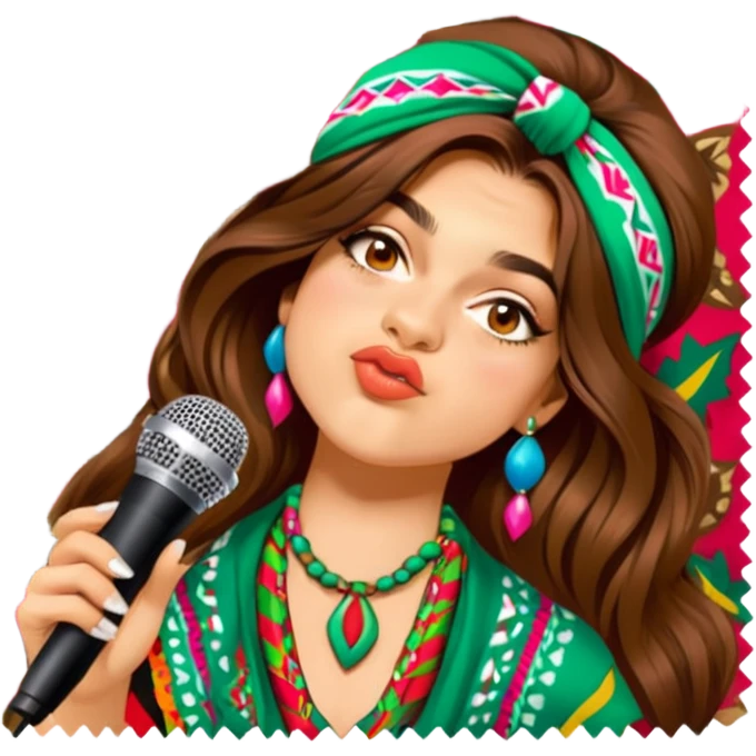 Colorful Singer emoji