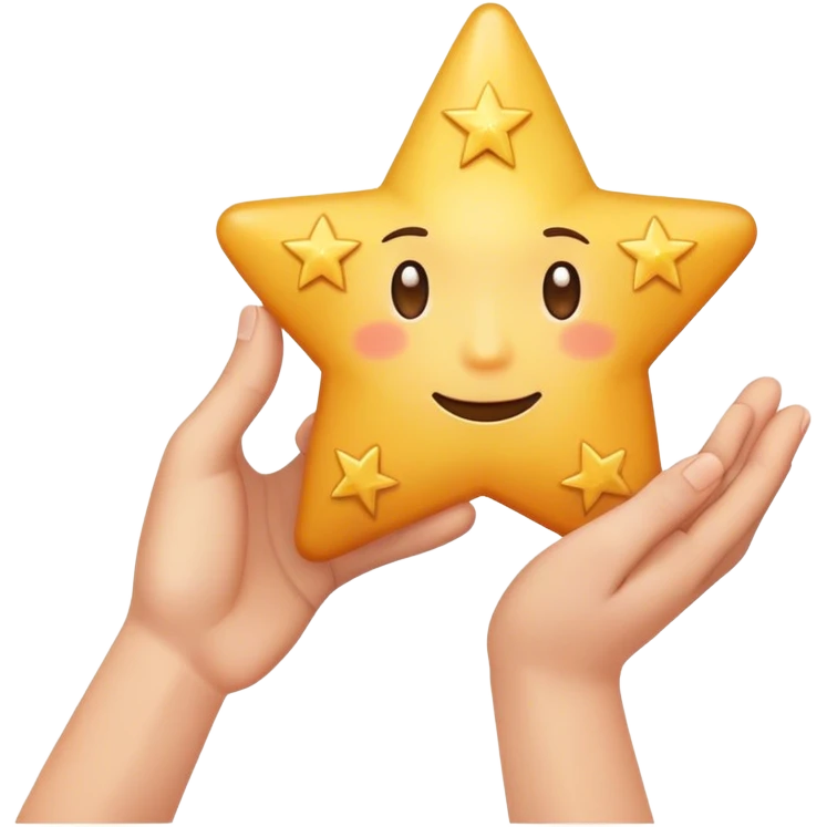 grabbing a dream star with your hand  emoji