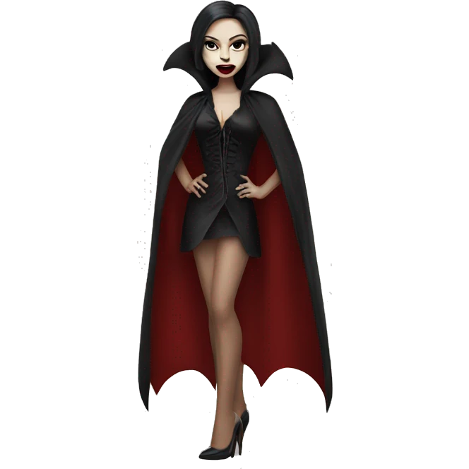 a vampire wearing heels  emoji