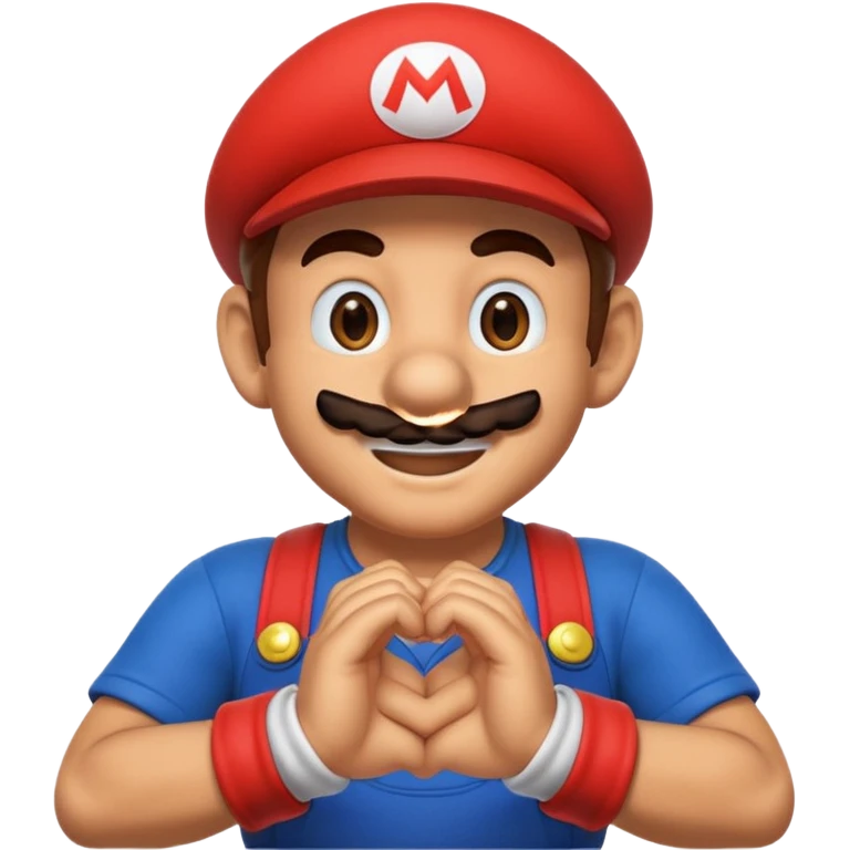Super Mario thanking emoji