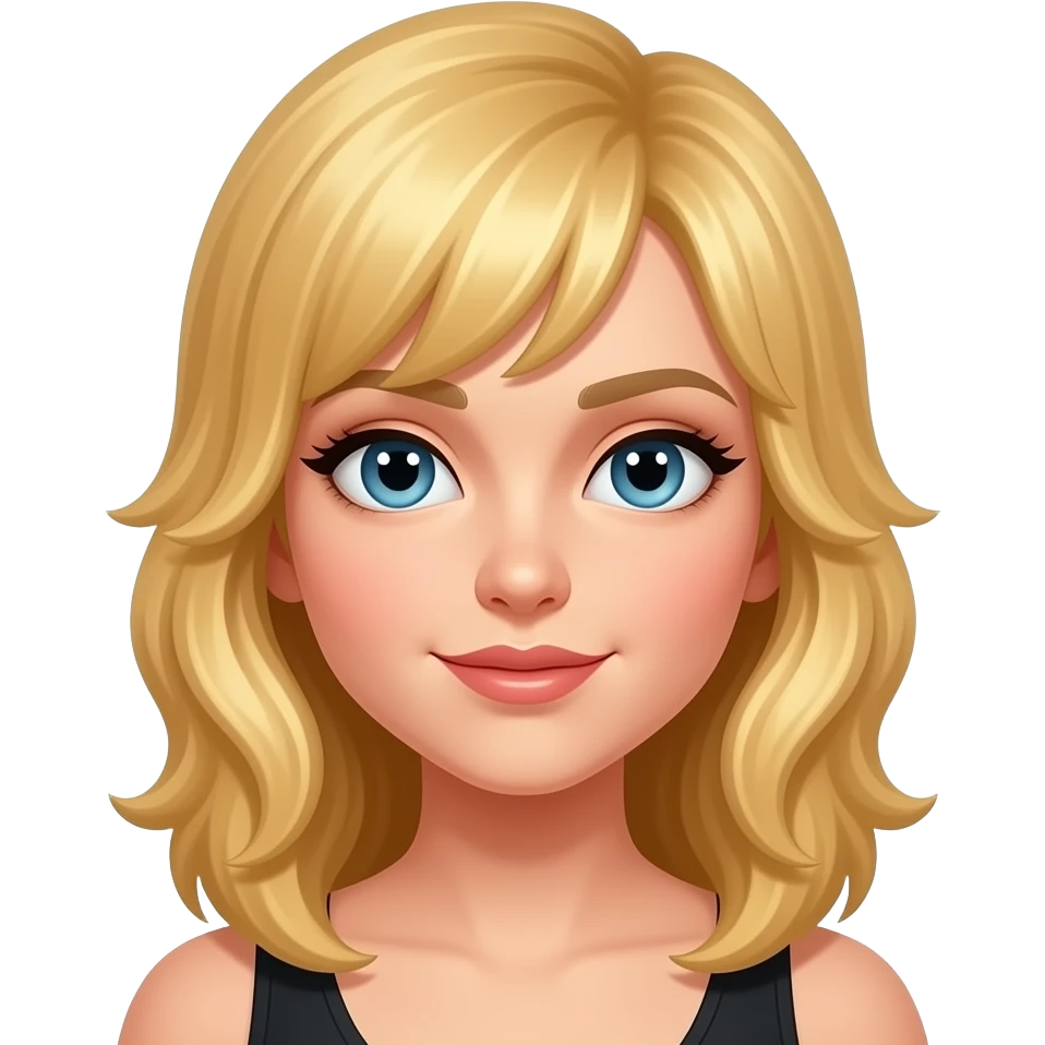 joueuse, femme, blonde, cheveux milong* emoji