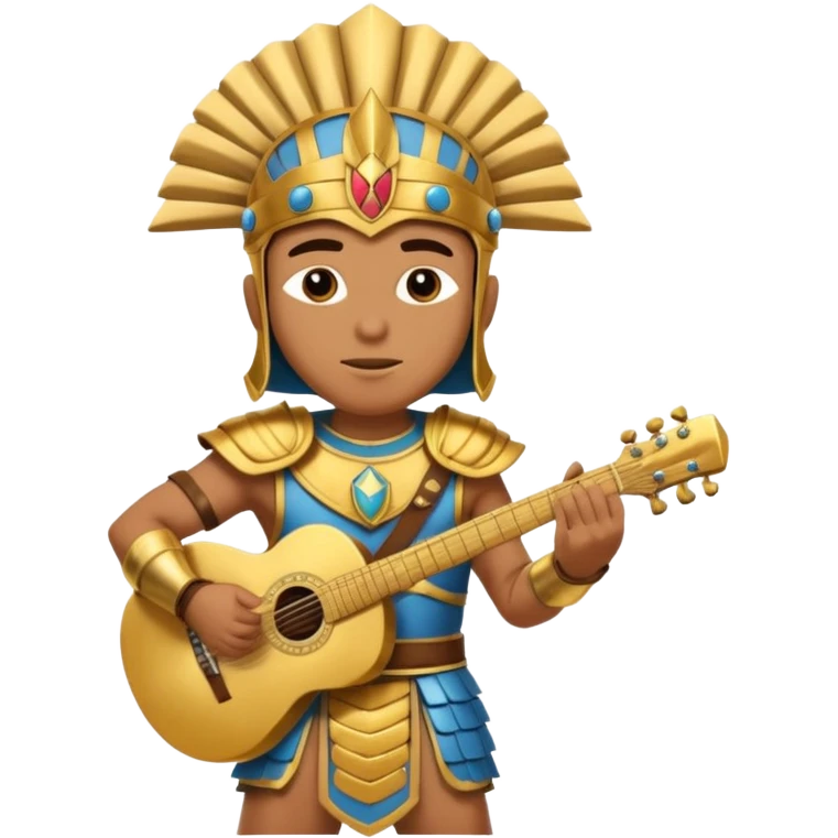 pharaoh gladiator play guitar emoji