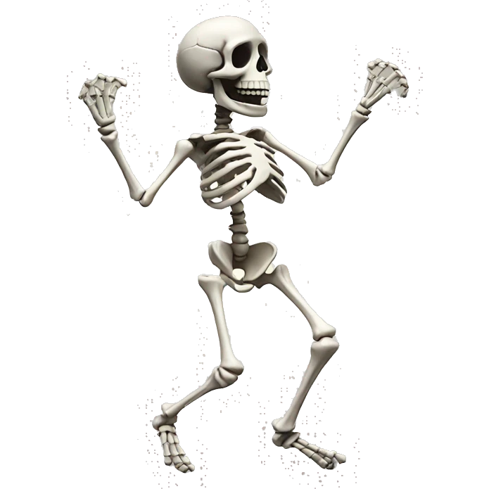 Skeleton dancing  emoji