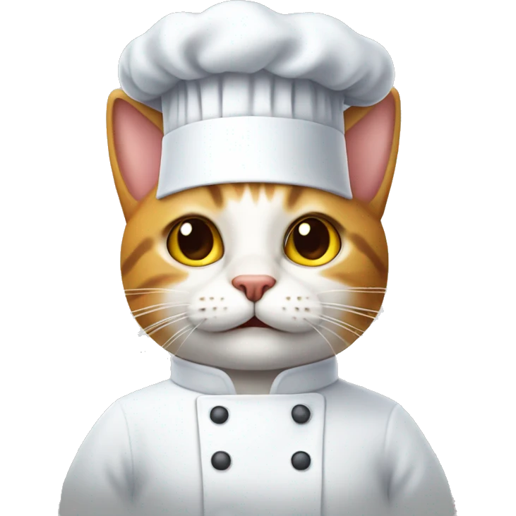 Cat as chef emoji