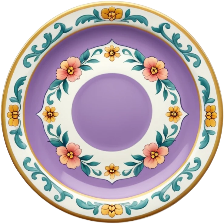 colorful wedding dinner plate emoji