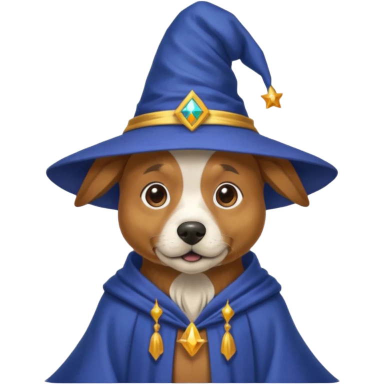 Dog wizard emoji