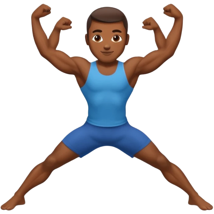 Guy doing the splits emoji