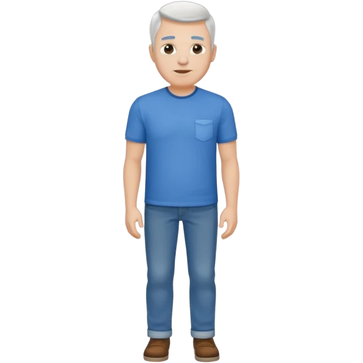 Dad full body. White. emoji