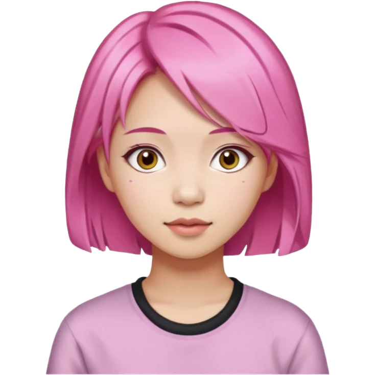 nam, tóc hồng, 20 tuổi  emoji