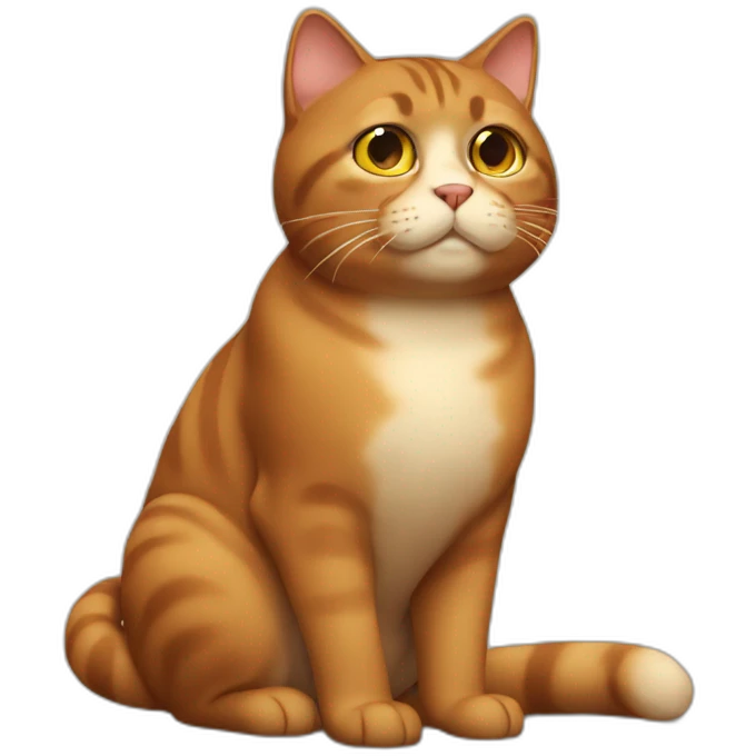 Brown-Fat-cat emoji