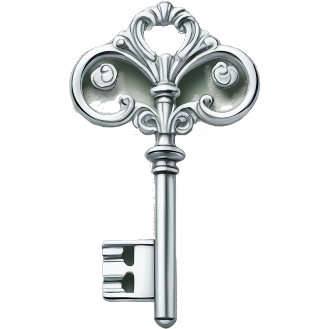 Tiffany victoria key silver emoji