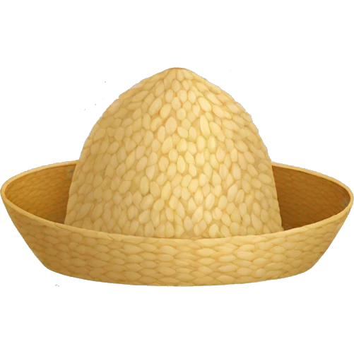 chinese rice hat emoji