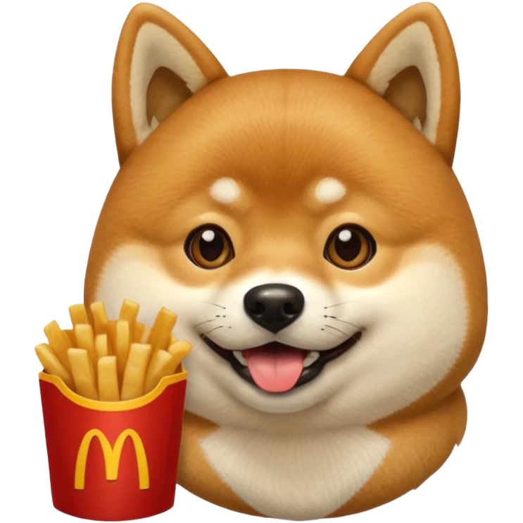 Shiba Jasper McDonald's meal emoji