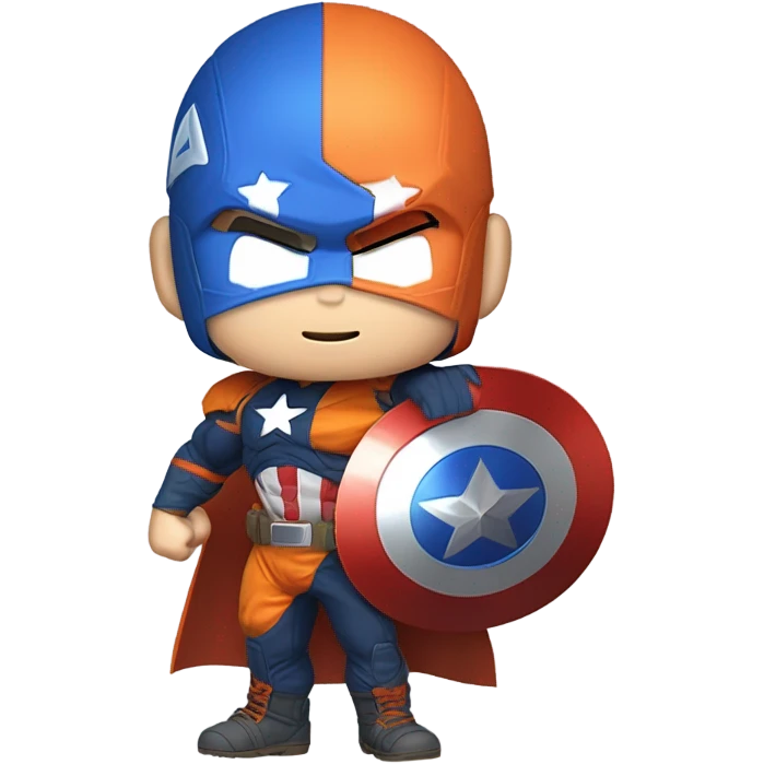 Goku fused with captain america emoji