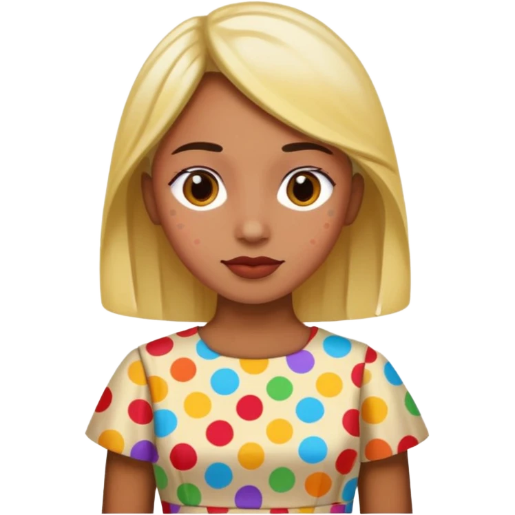 spotted dress emoji