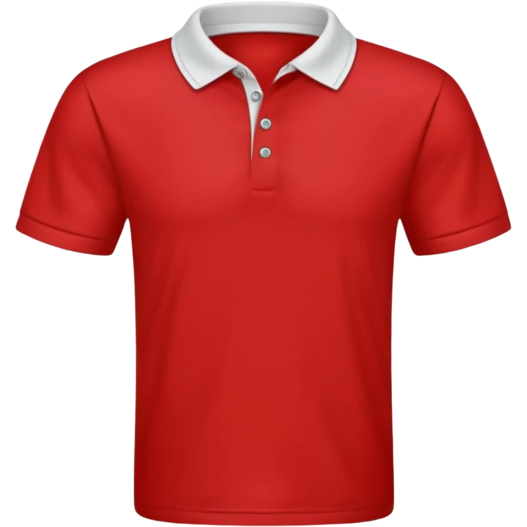 Red t shirt with collar emoji
