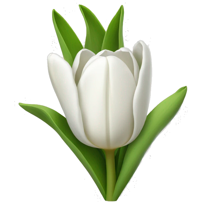 White tulips  emoji