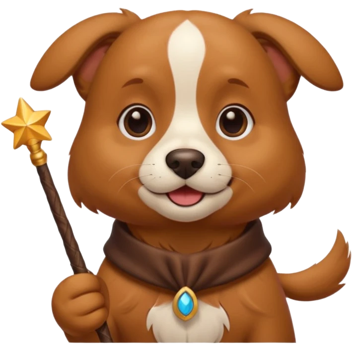 dog with a wand emoji
