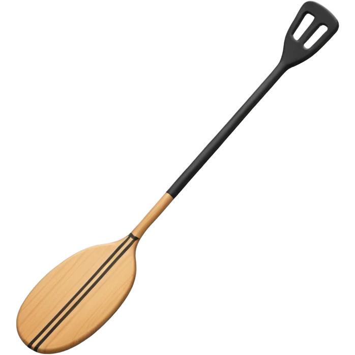 Black paddle emoji