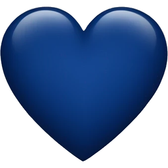 Heart dark blue emoji