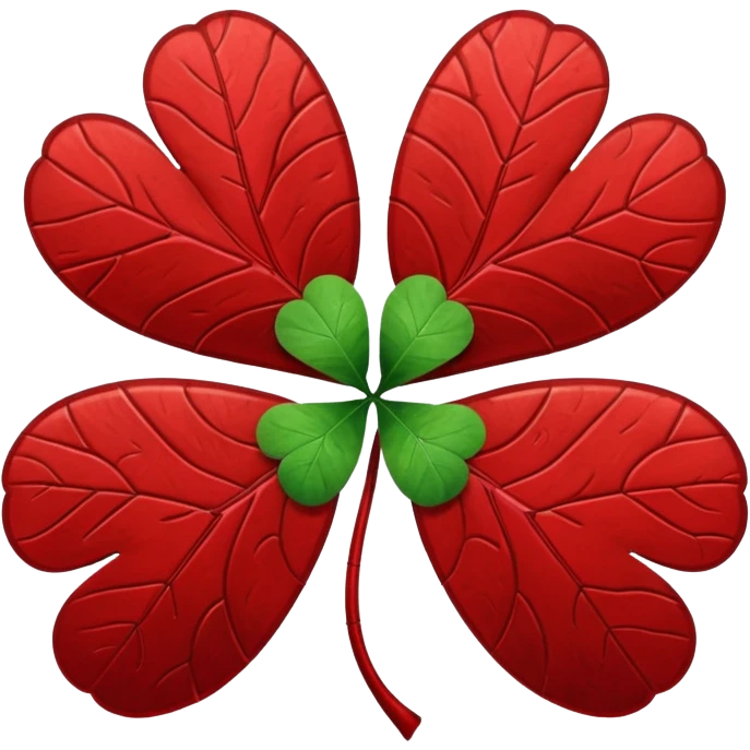 Devil 5 leaf clover  emoji