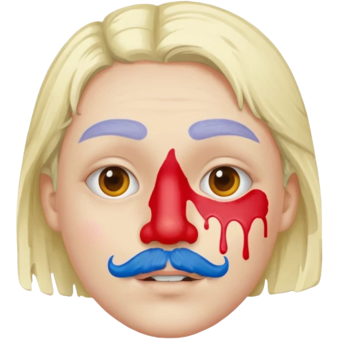 Paint on nose emoji