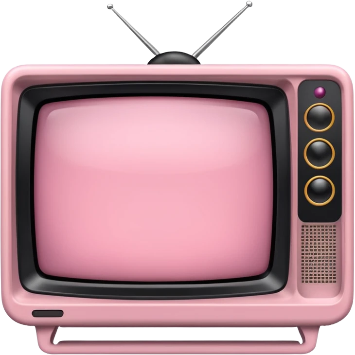 télévision un peu rose emoji