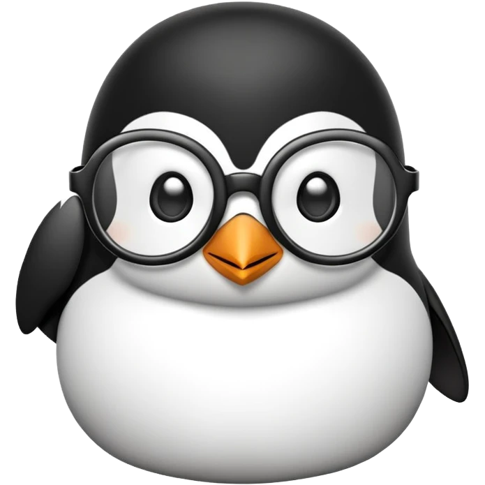pinguin with glasses emoji